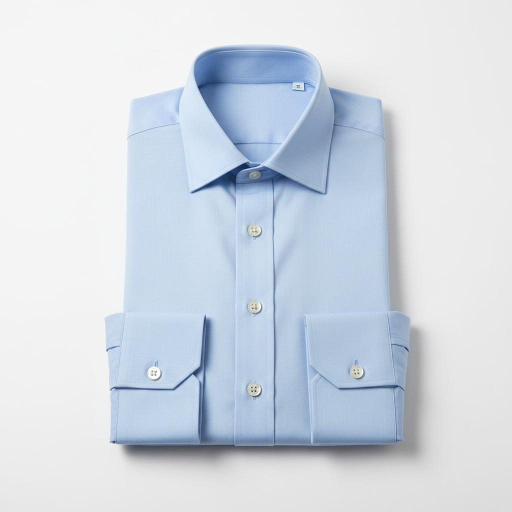 Superfine poplin white shirt
